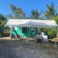 View from the street at Amore Arowako Vegan Club in St John