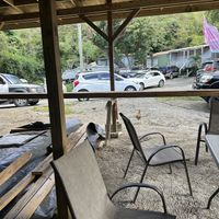 Outside  at Amore Arowako Vegan Club in St John