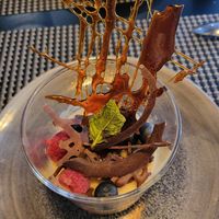 Flan de soja dulce at La Tapia in Salamanca