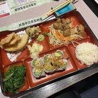 Chickun teriyaki bento box  at Tenon Vegetarian Cuisine in Markham