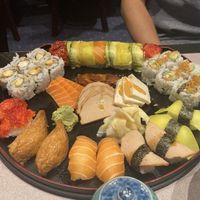 One of the combination platters  at Tenon Vegetarian Cuisine in Markham
