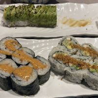 Spicy salmon and California   at Tenon Vegetarian Cuisine in Markham