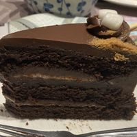 Chocolate s’mores cake   at Tenon Vegetarian Cuisine in Markham