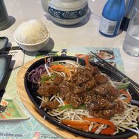 Soy chick’n teriyaki with rice  at Tenon Vegetarian Cuisine in Markham