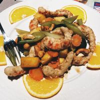 Cashew pineapple shrimp at Tenon Vegetarian Cuisine in Markham