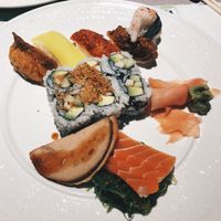 Sushi & Sashimi platter at Tenon Vegetarian Cuisine in Markham