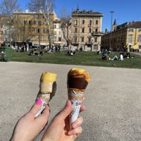 Vegan ice cream  at Gelateria La Miraje in Parma