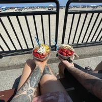 I also love the Hampton Beach location! 🍓🖤  at Playa Bowls in Manchester