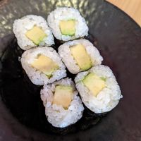 Vegan avocado maki at Yamazaki in Basingstoke