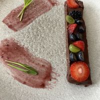 Fruit and oat cream tart. O. M. G    at Zinfandel Food & Wine bar in Split