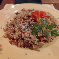 Rice with nuts and summer vegetables at Restaurante Casa Do Rei  in Lajes Das Flores