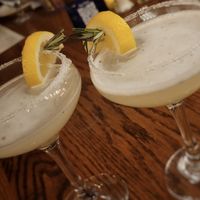 Rosemary lemon drops. 🍋 🍸 🤤   at Marcello's Cucina Italiana in Sunriver