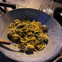 Vegan udon - looked better when served😄 at Kuchnia & Mech in Poznan