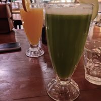 Detox juice and orange juice at Chafa Cafe And Studio in Pune
