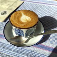 Cappuccino mit Sojamilch at Café Johanna in Hamburg