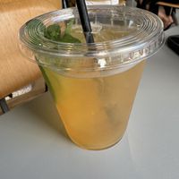 Iced black tea (beware: it is sweetened!)  at Social Brew in Copenhagen