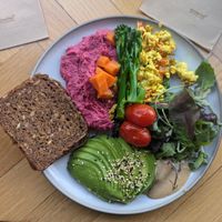 Vegan breakfast at Social Brew in Copenhagen