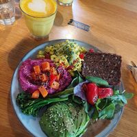 Vegan breakfast 120 DKK at Social Brew in Copenhagen