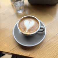 Flat white with oat milkk  at Social Brew in Copenhagen
