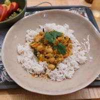 Caril vegan at Jenny & Carmie in Viana De Castelo