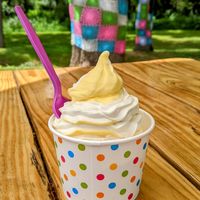 Mango/vanilla soft serve at Sparta's Shack in Lafayette