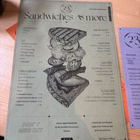 Menu in part  at drei&zwanzig in Karlsruhe