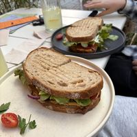 BTL sandwich with no-bacon  at drei&zwanzig in Karlsruhe