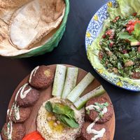 Falafel max plate + tabbouléh (parsley salad)   at BeirutBay in Sliema