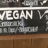 Cold vegan options   at Senftenberger Felsenkeller in Buttenheim