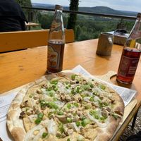 Flammkuchen „Tofu"  at Senftenberger Felsenkeller in Buttenheim