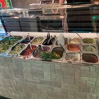 Sauces all vegan   at Kebab Factory in Hvar