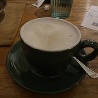 Cappuccino with almond milk   at Program Bar in Zagreb