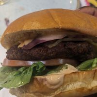 Vegan burger at Fat Hippo in Birmingham