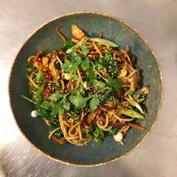 Chow Mein, Chinese style noodles at Bodja in Brussels