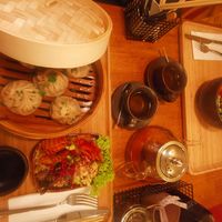 Dumpling and bowls! at Bodja in Brussels