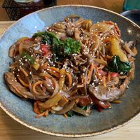 Rice noodles  at Bodja in Brussels