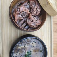 Soup +momos vegan at Bodja in Brussels