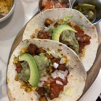 Vegan tempeh tacos  at Hola Avo - I'Park Mall in Seoul