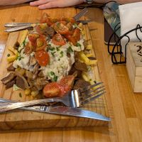 Papas Bravas at Estallido Vegano in Santiago