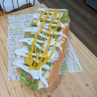 Completo Queso, Palta, Mayo at Estallido Vegano in Santiago