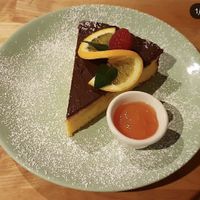 Orange almond cake  at Tibetan Convention Tea House in Florennes