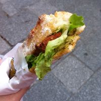Sandwich at Vegan Folie's in Paris