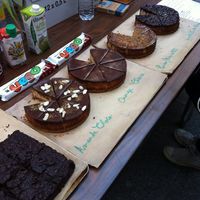 Cakes at Vegan Folie's in Paris