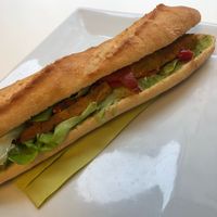 vegan “cheese” sandwich at Vegan Folie's in Paris