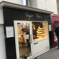 Store front— very cute part of town. at Vegan Folie's in Paris