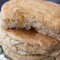 Havermout pancakes 9,50€
Citroen koekkruimels 1€
Banaan 1,50€
Vegan Marshmallows 1,50€
Cookie dough ijs 2€  at Pancake District in Dordrecht