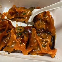 Dumplings de berenjena  at Lady Dumpling in Barcelona