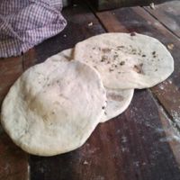 Step 2 - Rolled Bread at Majha Kulcha Shop in Amritsar
