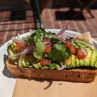 Avocado toast at Lost Sock Roasters in Washington