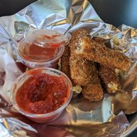 Mozerella sticks at Twisted Plants in Milwaukee